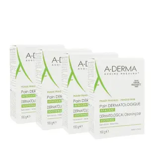 【A-DERMA 艾芙美】燕麥非皂性潔膚皂 100g-3+1入