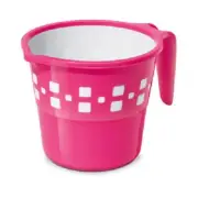 Milton Mozaic Bath Mugs Bathing Mugs Bath Dabba 1.5 Liters Indian Bath Mug 2 PC