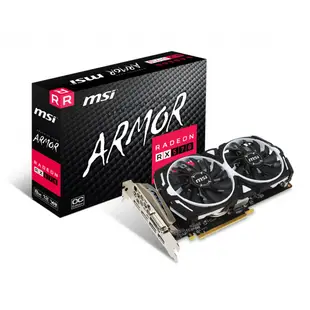 MSI 微星 Radeon RX 570 ARMOR 8G OC PCI-E 獨立顯示卡 GDDR5分期付款 蝦皮直送