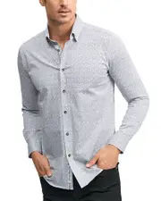 Robert Graham Dorsey Cotton Stretch Printed Tailored Fit Button Down Shirt