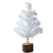 Xmas Tree for Tabletop,White Christmas Trees Small Xmas Tree with Wooden9445