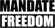 Mandate Freedom Sticker - 5" Decal {Black}- Anti Biden, Dictator, Treason, Tyranny, Mandate, Justin Trudeau, Anti Biden, FJB, Lets go Brandon Castro, Freedom Convoy CA Sticker SIX717W