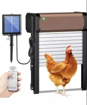 Automatic Chicken Coop Door Roller Shutter Door New Open Box V9