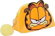 Garfield Women Teen Girls Cat Cosmetic Travel Toiletries Bag Pencil Case, Orange, One Size, Make Up Bag
