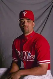 Tony Barron Philadephia Phillies poses for a picture during Sp- 1998 Old Photo 1