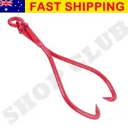 32" Skidding Tongs Log Lifting Dragging Steel Tongs Handling Carrying Tool AU