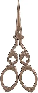 Baxnore Professional Heavy Duty Sewing Scissors,Stainless Steel Fabric Shears, All Purpose Dressmaking Scissors for Cutting Clothes Leather Silk Quilting (Dark Brown)