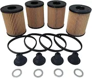 Genuine OEM 26350-2S001 Service Kit - Oil Filter(4 Pack) / 263502S001, Compatible With Hyundai Santa Fe 21-22 Sonata 20-22 Tucson 22 Kia K5 22 Sorento 21-22