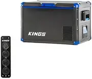 Adventure Kings 60L Camping Fridge Freezer 88 Can Capacity + 12V Accessory Panel