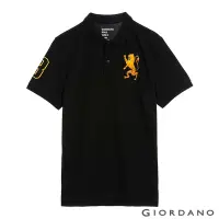 在飛比找Yahoo奇摩購物中心優惠-GIORDANO 男裝勝利獅王刺繡POLO衫 - 09 標誌