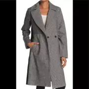 Rachel Roy mixed print mid length coat size S/CH/P