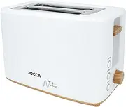 [Jocca] Sweet Pink Line 2 Slice Toaster | Toaster | 7 Levels of Toaster| Defrost, Reheat and Cancel Functions | For Different Types of Bread | 700W | White