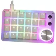 One Handed Programmable Keyboard 24 Keys Macro Mechanical Keyboard Drive Free