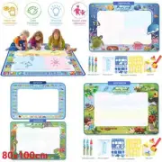 Kids Magic Water Drawing Mat Large Aqua Doodle Writing Mat Painting Board Toy DS