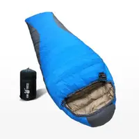 在飛比找momo購物網優惠-【遊遍天下】台灣製保暖防風防潑水羽絨睡袋(D1000_1.7