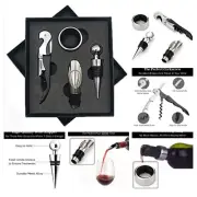 4pc Dalex- Wine Opener Corkscrew Bottle gift set for Wine Enthusiast