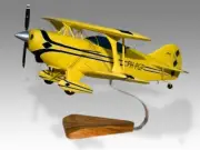 Pitts S-2A Desk Wood Airplane New Model Small Scale 1/24