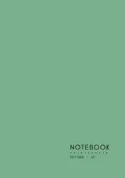Dot Grid Notebook A5: Bay Leaf Green, Softcover, Dotted Matrix, Numbered Page, M