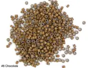 1000 Silicone Micro Link Rings Lined Beads for Hair Extensions Tool Chocolate