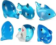 BESPORTBLE Cute Mini Resin Shark Figurines Set Mini Animal Aquarium Decorations for Boys and Girls Desktop Miniature Landscape