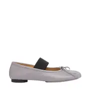 MM6 Maison Margiela Anatomic Numbers-Motif Bow-Detailed Ballerinas 35,36,37,38,39,37.5,38.5,39.5,40.5,40,36.5,41,35.5 Silver filigree