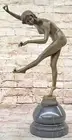 Signed CL.J.R.COLINET bronze art deco dancer statue Nude figurine Statue Artwork