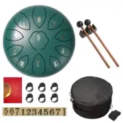 6/8 inch 11 Tone Steel Tongue Drum Hand Pan Drum Drumstick PercussionTambourine