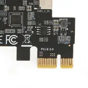 PCIE X1 To USB3.2 PCIE To USB 3.2 Expansion Card Black 5Gbps High Speed PCIE Fit