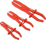 ARES 78000-3-Piece Hose Pinch Pliers Set – Includes 6-Inch, 7-Inch, and 10-Inch Sizes - Lightweight and Durable Nylon Design - For Use While Repairing Coolant, Brake, Vacuum and Fuel Systems
