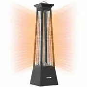 Maxkon Electric Heater Space Infrared Tower Outdoor Indoor Patio Room Portable Energy Efficient Instant Warmer Carbon Fibre 2000W