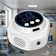 Mice Repellent 360° Ultrasonic Rodent Mouse Repellent Safe Pest Repeller Device with 3 Modes 9 Light Plug in Indoor Outdoor Spider Repellent for Mice Cockroaches Spiders Bats Syhnkzj(White)