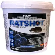 iO Ratshot Blue Rat Mouse Rodent Bait Blocks One Feed 2 kg