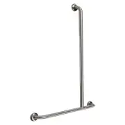 Metlam Australia 1100mm x 700mm Satin Stainless Steel Offset Right Hand Shower Grab Rail