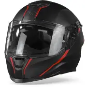 SX.100R Shortcut Black Red Matt Full Face Helmet