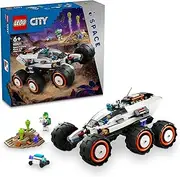 LEGO® City Space Explorer Rover and Alien Life 60431 Toy Building Kit for Kids,for Boys and Girls Aged 6 Plus with 2 Minifigures, Robot and Extraterrestrial Figures and Planet Scene