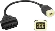VelvetunVillay OBD Diagnostic Tool Cable Connector 6Pin Fit for Z900RS Z800 Z900 Z1000 ZX10R ZX14R H2 Motorbike，Compatible with Diagnostic Scanner for Programming Reading Code ECU