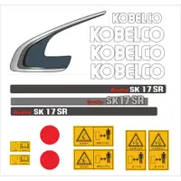 在飛比找蝦皮購物優惠-挖土機貼紙 KOBELCO SK17SR