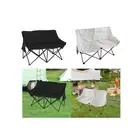 Double Camping Chair with Storage Bag 2 Person Camp Stool Beach Chair Portable