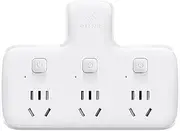 Multi-Outlet Power Strip Surge Protector Charging Ports Socket Extender Power Plug Converter Switches (GN-96033 (3 Socket Hole))