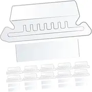 HOODANCOS File Folder Tabs and Inserts PVC Material Detachable Hanging Folder Tabs Office Organization Sorting