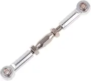 Vaguelly 71mm Metal Turnbuckle Rod Linkage Set for Machined for Durability Replacement Parts for 1/10 Vehicles Silver