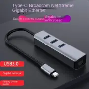 Dock type c gigabit network card usb hub to expand interface plug play Ethernet