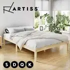 Artiss Bed Frame Single Double Queen King Size Wooden Bed Base Mattress Platform
