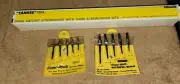 Stanley Yankee 130A & 2 Countersink Drill Bit Sets 1525A & 1524S USA NOS