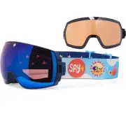 New Spy Legacy SE Snow Goggles + SOLAZO + Happy Blue Spectra Mirror + Rose lens