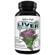 Natures Craft Liver Support Supplement With Milk Thistle 60 Capsules Exp.02/2027