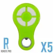 5 x Key Automation/Boss HT20 Garage/Gate Genuine Remote Forza 1200 Green