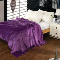 在飛比找iOPEN Mall優惠-[夢工場MyMon] 優雅紫法蘭絨毯
