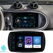 9" Android 9.1 Stereo Radio Head Unit GPS Navi Wifi For Smart Fortwo 2015-2020