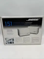 NEW Bose 151 Environmental Speakers Pair Indoor Outdoor - White - Factory Sealed